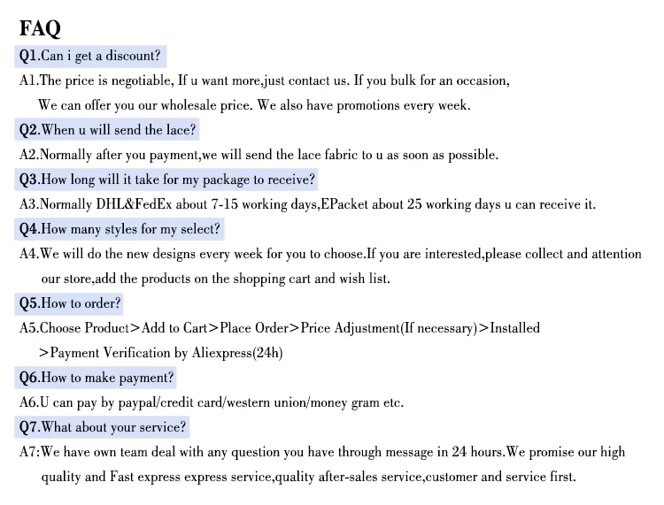 FAQ 1