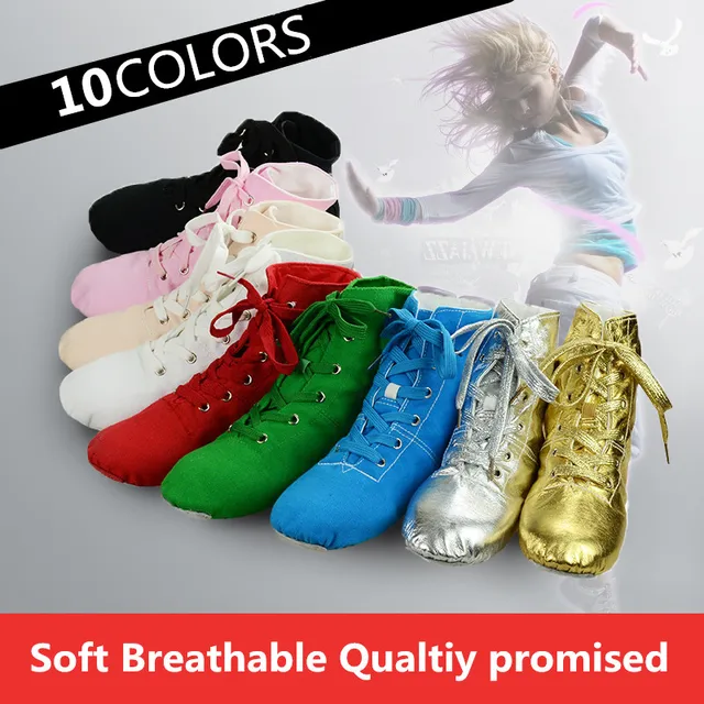 For Sale 8 Colors High Top Jazz Dancing Cancas Shoes Dance Shoes Oxford