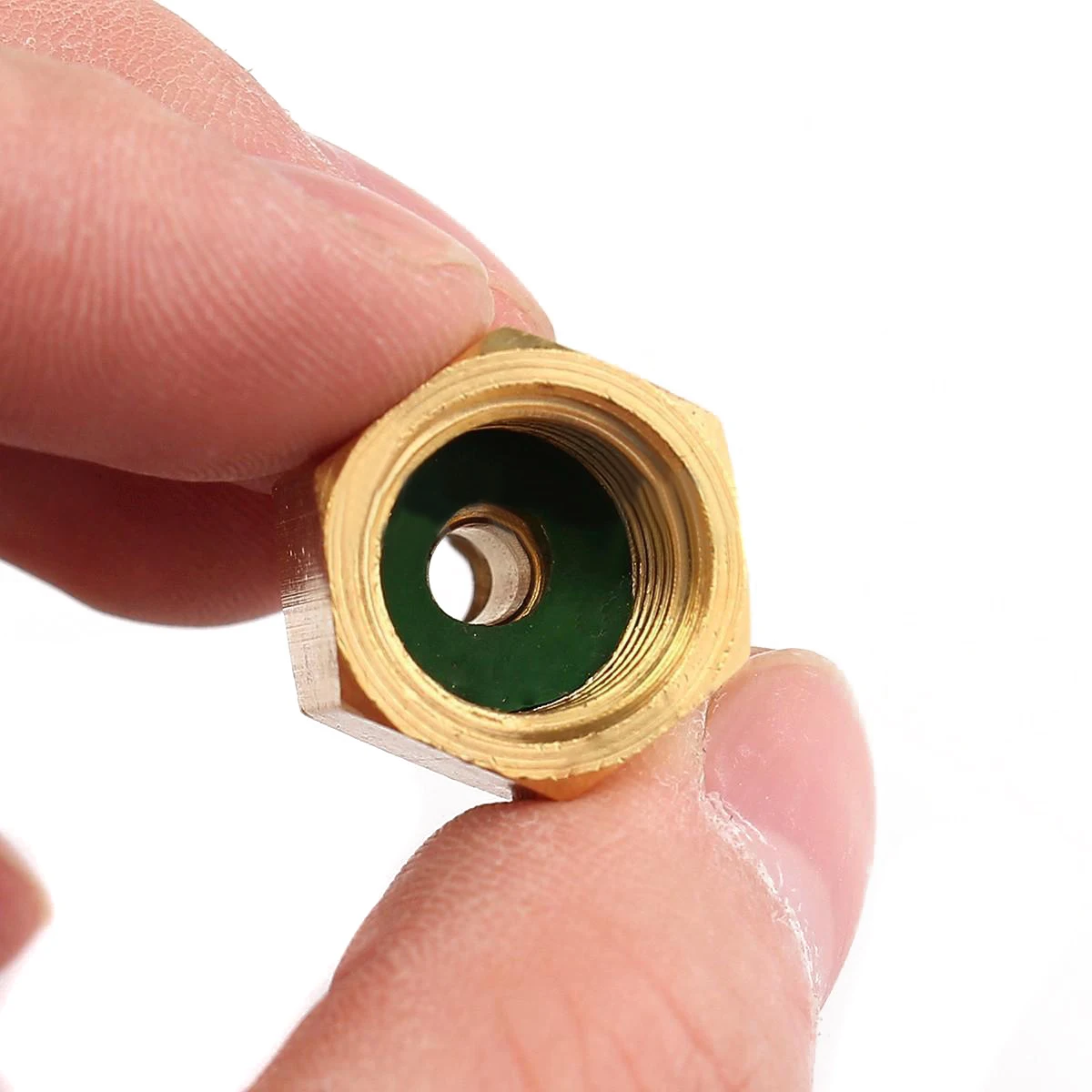 Brass Tank Adapter Fitting - 1/2" UNF Female To 1/4" SAE Male Flare 3 thumbnail image