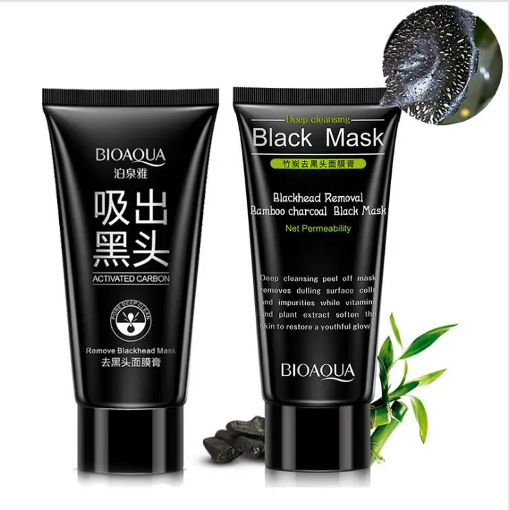 

2019 Promotion Unisex Bioaqua Deep Cleansing Purifying Peel Off Mud Blackhead Face Mask Black Skin Care Free Shipping