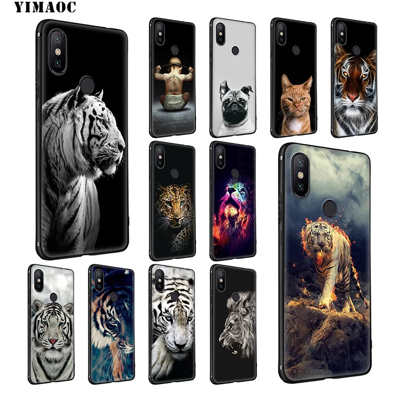 Yimaoc Тигр Лев арт Мягкий силиконовый чехол для Xiaomi Redmi 7A Note 7 6 6A 5 4 4X 4A 5A S2 плюс K20 Pro Lite