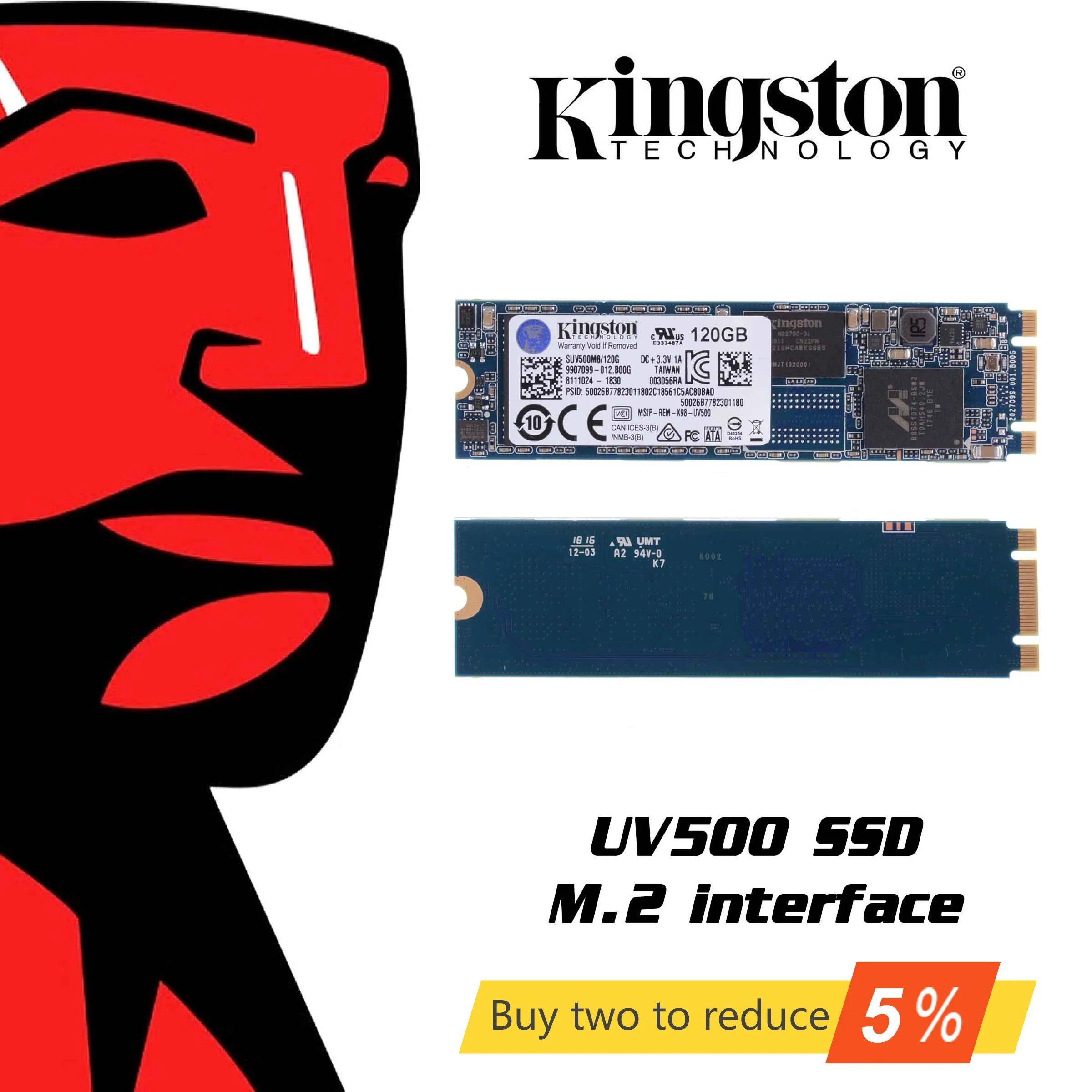 Оригинальный Kingston UV500 SSD 120 ГБ 240 hdd 480 1 92 ТБ M.2 PCI e дюймовый Внутренний твердотельный