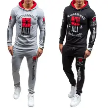ZOGAA Men's Tracksuit Brand New Fashion 2 parts hooded sweatshirt and sport pants set Two Piece Set male Sweatsuit