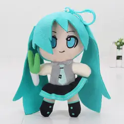 10 шт./лот 6.2 ''16 см Vocaloid Hatsune Мику улыбаясь плюшевые игрушки куклы кулон