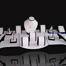 Дисплей ювелирных изделий набор витрина для ожерелья стоят браслеты держатель ювелирные изделия Организатор случаях