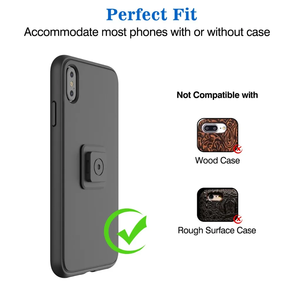 Universal Quick Mount Adapter Multi Purpose Phone Holder For Air-vent/Car/Bike/Belt Clip/Wall/Armband/Wristband Mount mobile phone holder for car