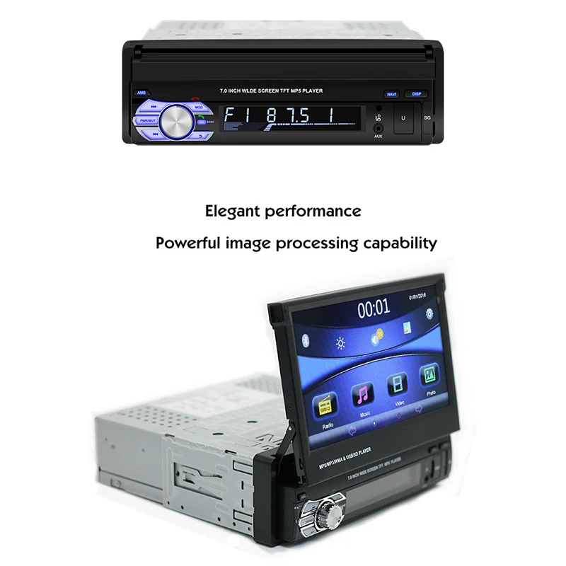 Sale Panlelo T2 1 Din Android Car Stereo 7 inch 1G 16G Quad Core Audio Player 1080HD Touch Screen GPS Navigation Audio Radio 1 din 6