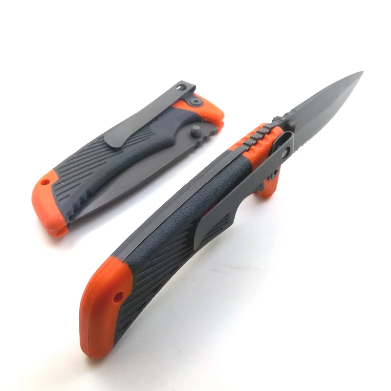 

SDIYABEIZ Tactical hunting camping survival Rubber handle camping knife outdoor stainless steel knives
