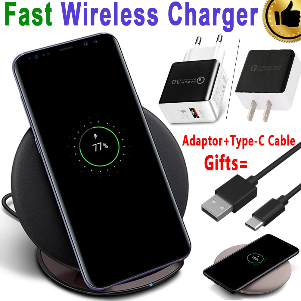 Original eAmpang 10W Qi Advanced Fast Wireless Charger Pad for Samsung