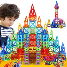184 pcs-110 pcs Mini Magnetic Conjunto Modelo de Construção Designer & Brinquedo de Construção de Plástico Blocos Magnéticos Brinquedos Educativos Para crianças Gif