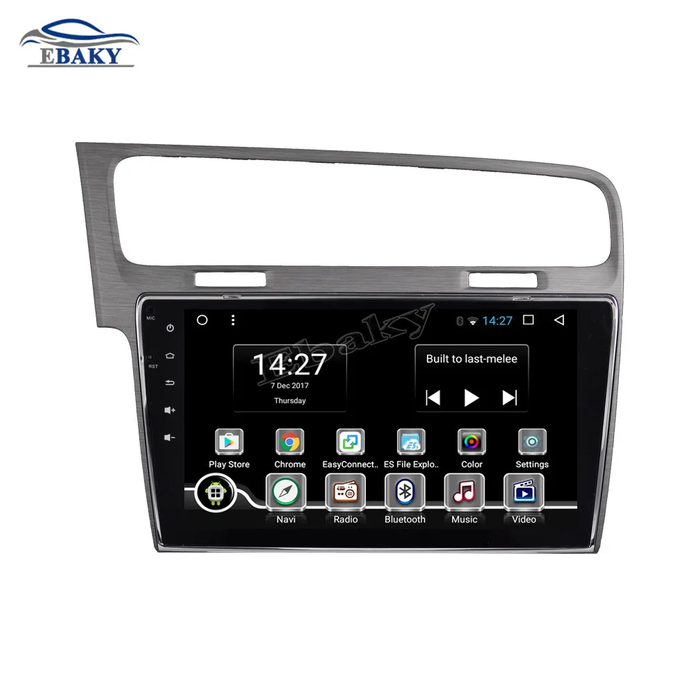 Flash Deal NaviTopia 10.1inch 1GB/2GB RAM Quad Core/Octa Core Android 7.1/8.1 Car DVD Radio for VW Golf 2014 2015 2016 with GPS/wifi/maps 9