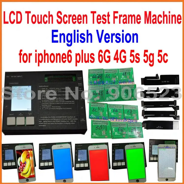 

Upgraded LCD display touch screen digitizer tester frame board for iphone 4/4s 5 5s 5c 6 6Plus Universal