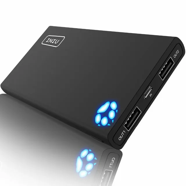 INIU 10000 mAh 2.4A power Bank Dual 2 Портативное зарядное usb-устройство power bank для iPhone X Xiaomi Mi телефон повербанк внешний аккумулятор
