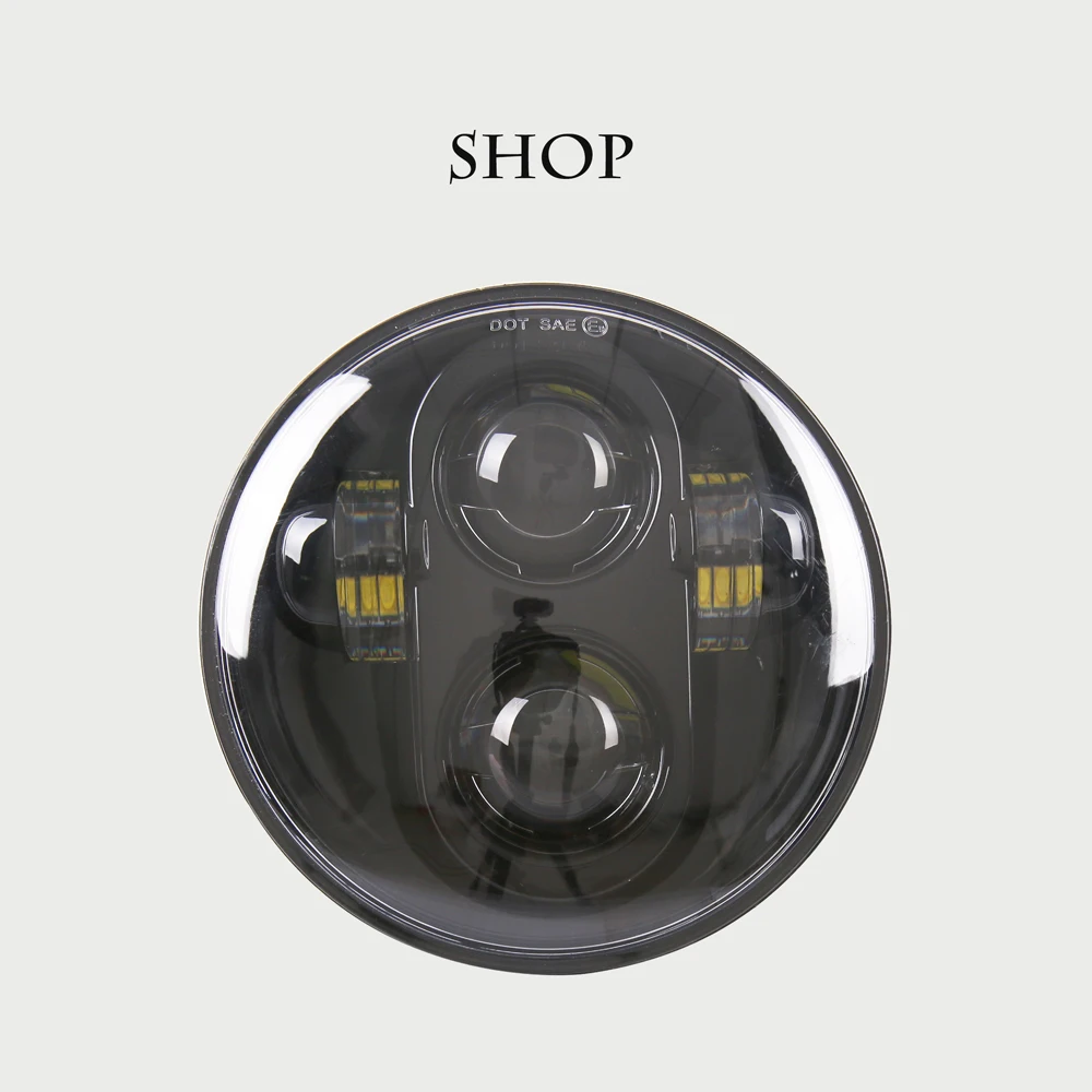 

DOT EMARK Mark Harley 5 3/4" Led Headlight 5.75" Daymaker Projector LED Headlight for Motorcycles Harley 48 Sportster / Dyna