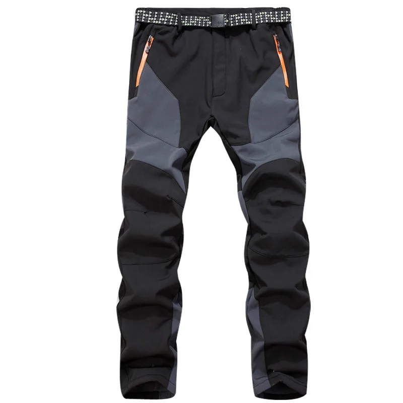 TRVLWEGO de invierno de los hombres de Camping al aire libre pantalones de Trekking senderismo escalada suave de lana deportes caza pantalones empalme color TRVLWEGO de invierno de los hombres de Camping al aire libre pantalones de Trekking senderismo escalada suave de lana deportes caza pantalones empalme color