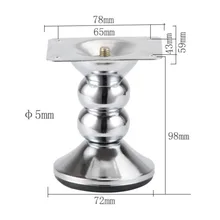 4 шт./лот Высота: 98 мм Железный диван чайный столик ножки стулья ножки