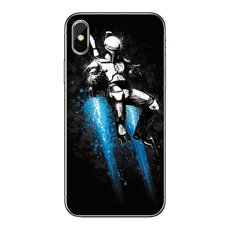 Чехол для мобильного телефона на шлем для iPod Touch iPhone 4 4S 5 5S 5C SE 6 6S 7 8 X XR XS Plus MAX star wars 7 Штурмовик Боба Фетт зеленый - Цвет: images 7