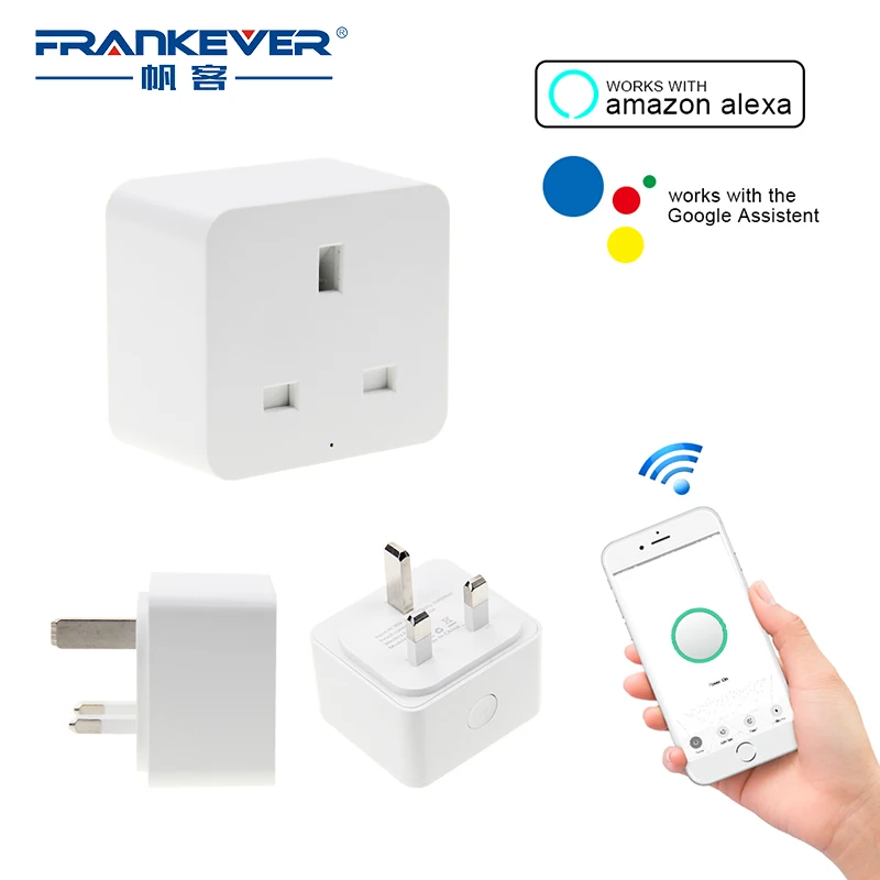 FrankEver Великобритания Smart Plug 10A Wi-Fi розетка Функция синхронизации домашней