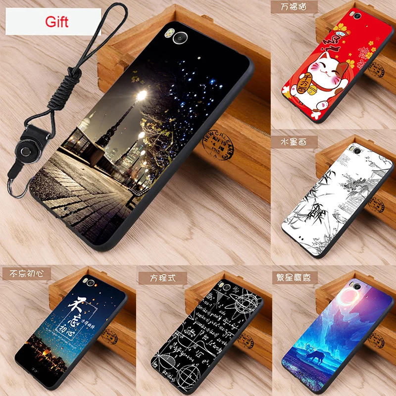 xiaomi mi 5s Case Original Cover for Skin Wolf Fish Skull Fundas 100% |
