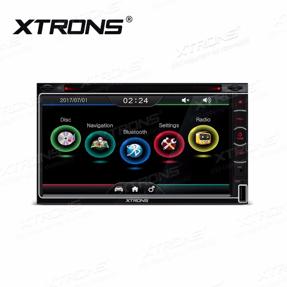 

XTRONS Universal 6.95" HD Digital Touch Screen Double Din Car autoradio Stereo Radio DVD Player GPS Navigation Steering Wheel SD
