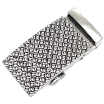 

Men's Vintage Belt Buckle Comfortable Click Buckle Iron Mesh Texture