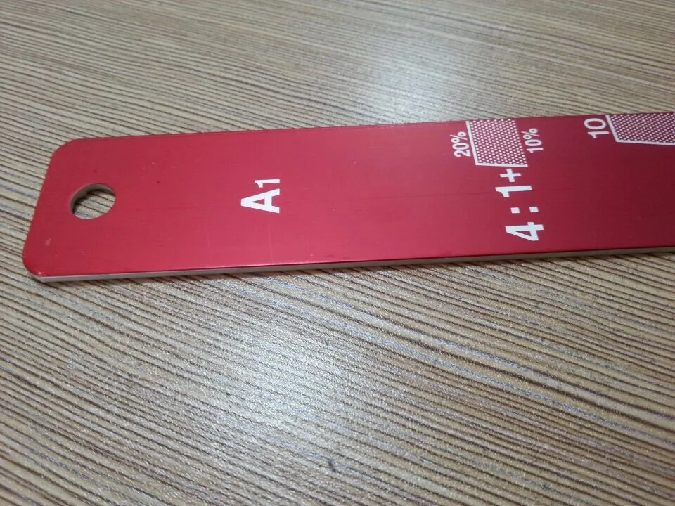 Car paint mixing tool Aluminum Paint Stick Measuring Scale