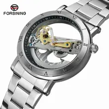 FORSINING New Men Automatic Mechanical Watches Fashion Top Brand Luxury Stainless Steel Watch Skeleton Sport male WristWatch binssaw skeleton mechanical watches men fashion stainless steel clock top luxury brand gold male automatic tourbillon wristwatch