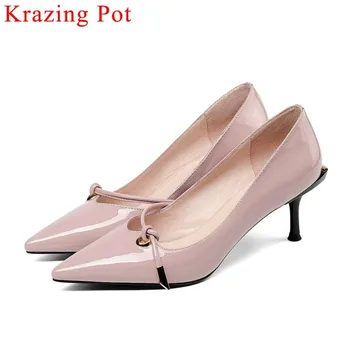 

2019 superstar stiletto high heels elegant lady slip on pointed toe streetwear new fashion sexy office career handmade shoes L08