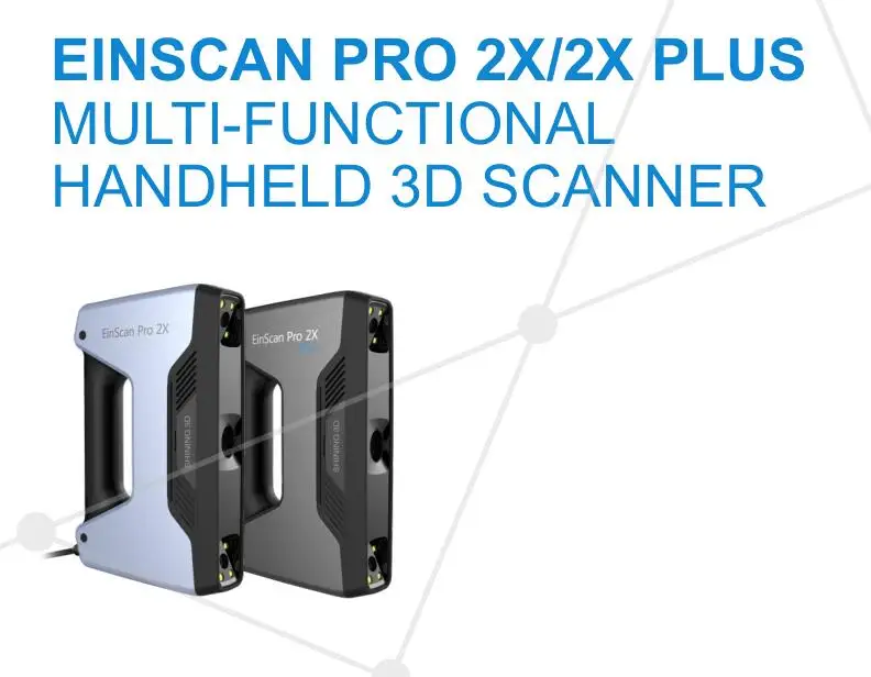 Einscan برو 2X متعددة الوظائف المحمولة 3D ماسحة مع Solidedge Shining3d النسخة CAD البرمجيات