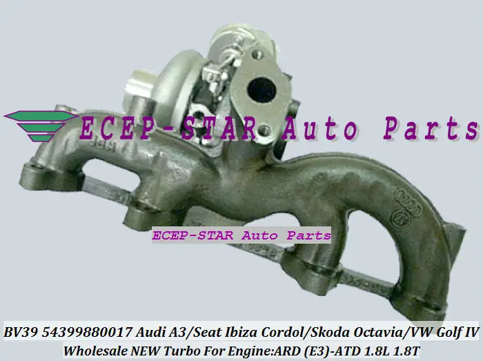 Новый турбокомпрессор KP39 BV39 54399700017 54399880017 турбо для AUDI A3 SEAT Ibiza Cordol Skoda Octavia 1 8 T