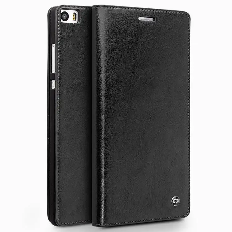 

2016 QIALINO Brand Wallet Case For Huawei P8 Max Ultra Thin Flip Genuine Leather Cover For Huawei Ascend P8 Max 6.8 Inch