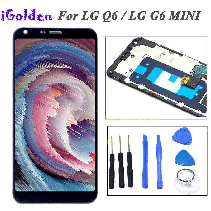 

5.5'' Original For LG Q6 M700 M700 M700A US700 M700H M703 M700Y LCD DIsplay + Touch Screen Digitizer Assembly With Frame Q6 LCD