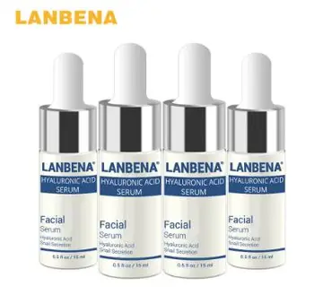 

LANBENA Hyaluronic Acid Moisturizing Essence Face Care Skin Black Head Ageless Beauty Whitening Cream Anti Wrinkle 15 ml*4pcs