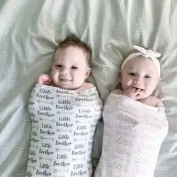 Для новорожденных спальный мешок конверт для новорожденных Sleepsacks 2 предмета ребенка пеленать и шляпу 0-3 м маленьких младенческой печати