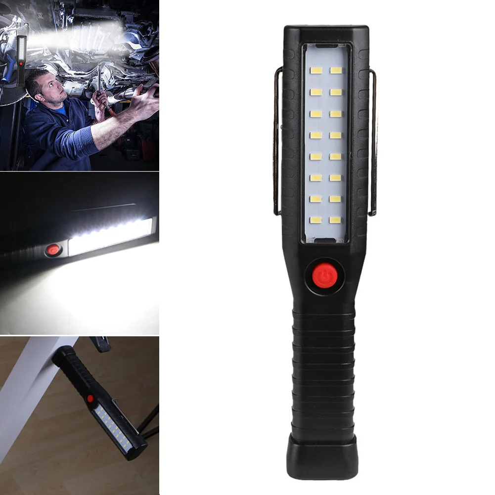 

LED Flashlight USB Rechargeable Working Lamp With Hook Magnet Torch Light for Home Camping Emergency HYD88