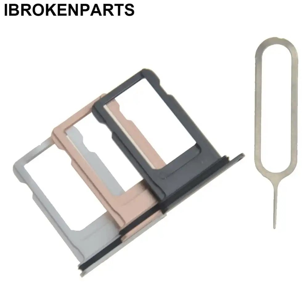 Sim Card Holder Slot Sim Card Tray Replacement For Iphone X Xr Xs Max Sim Card Adapter Replacement With Seal Rubber Eject Pin Sim Card Adapters Aliexpress