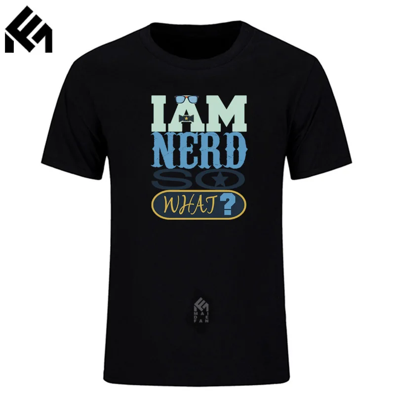 Классический Лам Nerd так что Футболки Мужские Графический футболки Изделие из