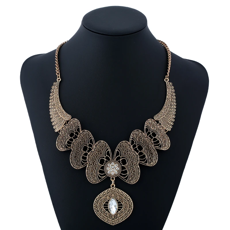 MIARA. L креативная Мода Выгравированный сплав ключицы цепь этическое ожерелье для женщин