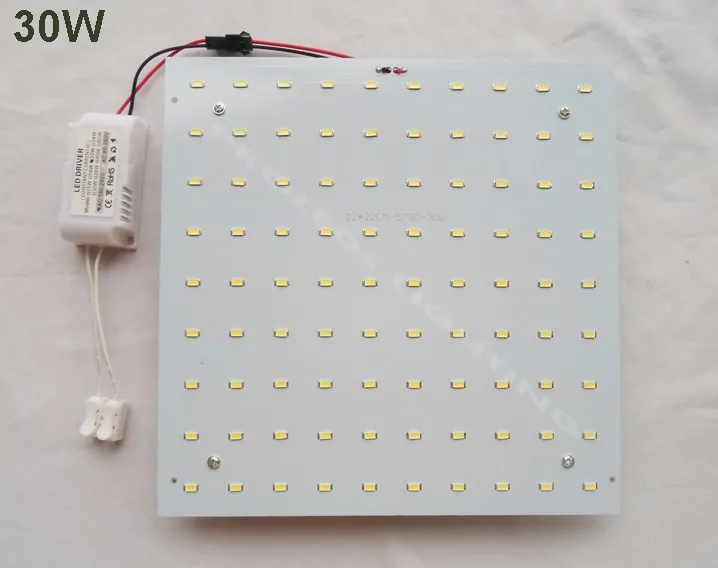 Ano de Garantia Chegada Nova Kits Faça Você Mesmo 2 5730smd 20 w 30 40 Painel Led Placa Quadrada Pcb Techo Luminários 220 v 230 240 9 garantia 5730smd 20 w 30 w 40