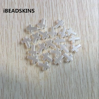 

16x12mm1400pcs/lot white color Acrylic Imitation pearl Mini cross shape Beads for Jewelry DIY #001 (Design as shown)