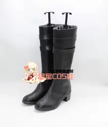 Hitman Reborn kuromu Dokuro черные длинные Хэллоуин Косплэй Обувь Сапоги и ботинки для девочек X002