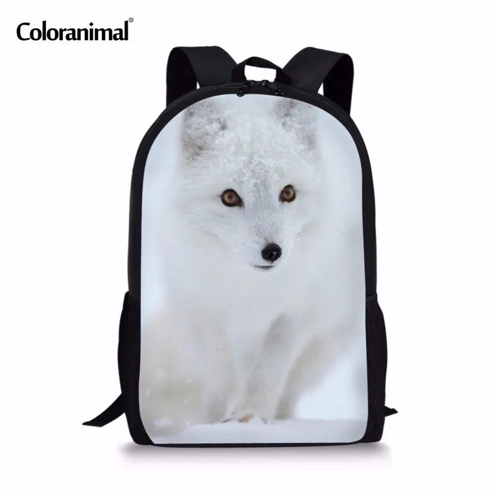 Cute Fox Backpack for Teen Girls Animal Back Pack School Bags for Boys Outdoor