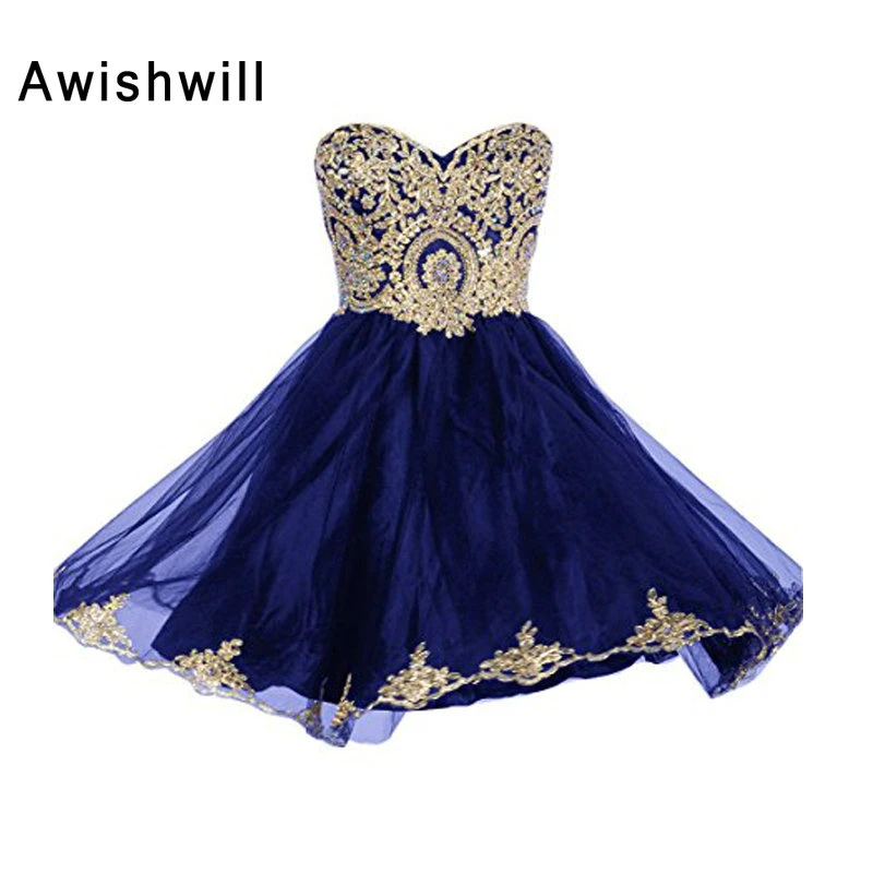 cheap short gold dresses