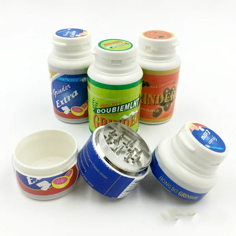 

Novety portable Creative Chewing Gum Grinder Herb Grinder Cigarettes Tobacco Crusher Accessories for Smoke Coffee Mill