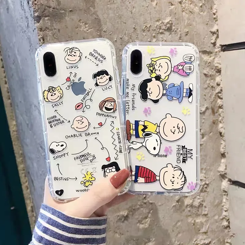 Transparent Cute Cartoon Patterned Soft TPU Case Cover for Xiaomi Mi 8 Lite 9 se Mix 2S 3 A2 6 Redmi Note 7 Slim Thin Phone Capa (2)