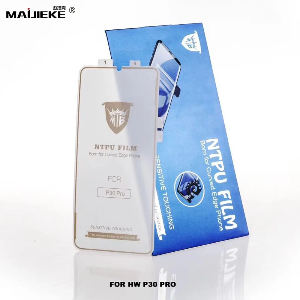 

Real 9D NTPU Nano TPU Film for Huawei P30 pro Soft HD Hydrogel Full Cover Screen Protector Film Retail Packing