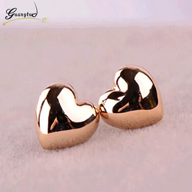 Fashion Simple Heart Shape Stud Earrings For Women Wedding & Engagement Jewelry Fashion Simple Heart Shape Stud Earrings For Women Wedding & Engagement Jewelry
