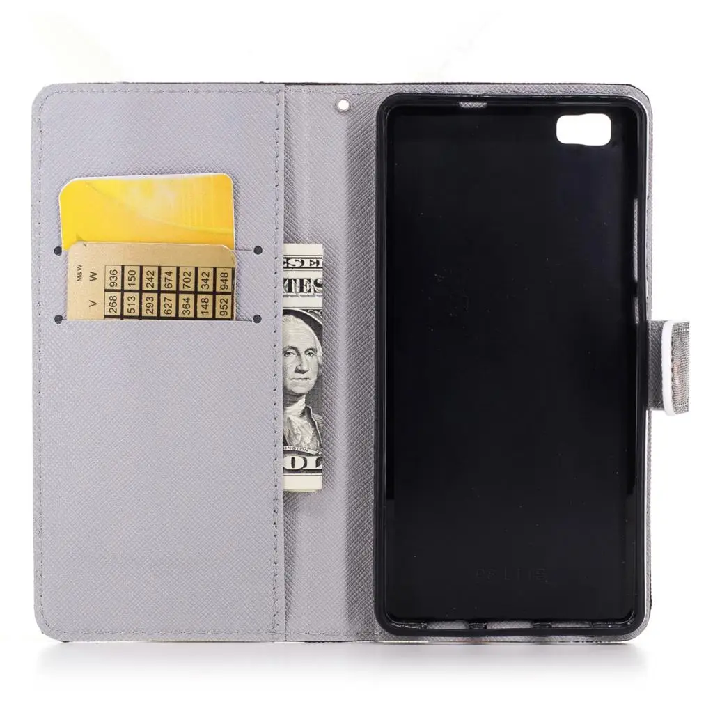 Leather Flip Wallet Soft Silicone Case For Huawei P8 Lite P8Lite Cover ALE-L21 ALE-L23 ALE-L04 ALE-L02 ALE L21 L04 L23 L02 Cases pu case for huawei