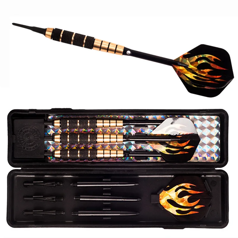 3 PCS/LOT High Quality 18 Grams Fire Style Soft Tip Darts Iron Darts