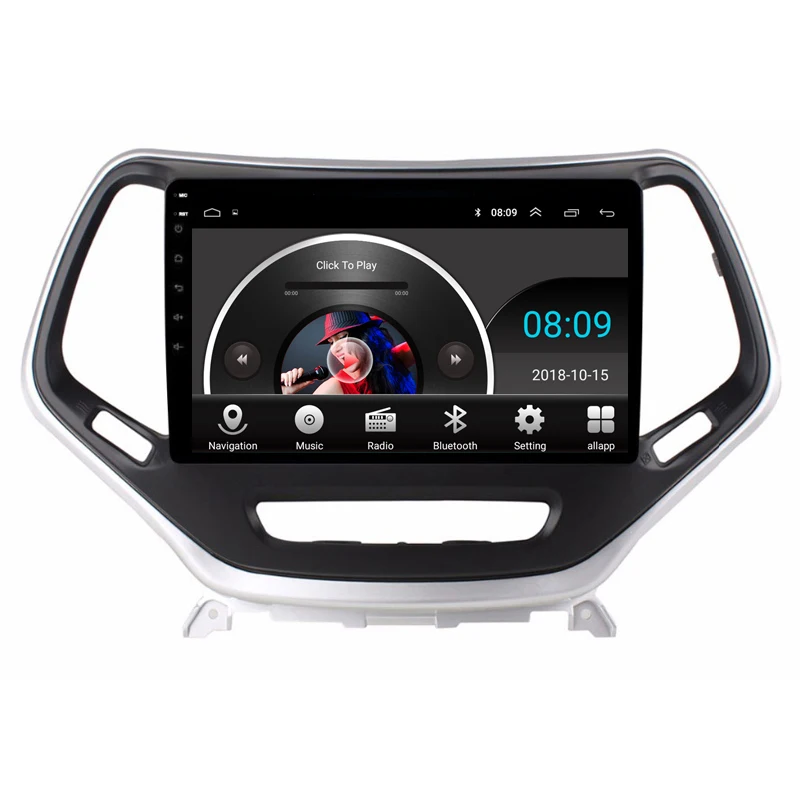 Best 9" 2.5D IPS Android 8.1 Car DVD Multimedia Player GPS for Jeep Cherokee 2014 2015 2016 2017 audio car radio stereo navigation 14